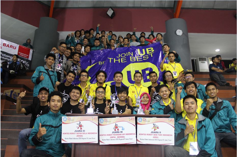 Tim Robotika UB Meraih 3 Penghargaaan Pada Kontes Robot Indonesia Regional IV 2015